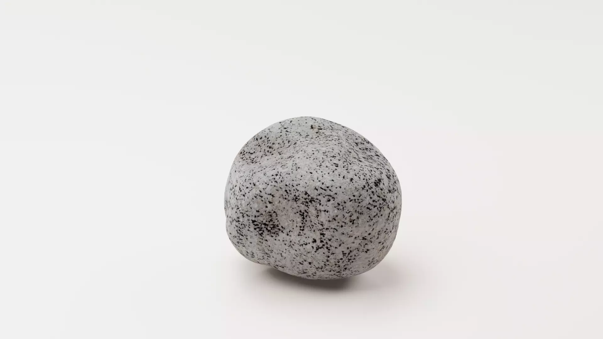 Realistic Weathered Smooth River Stone Low-poly 3D model
