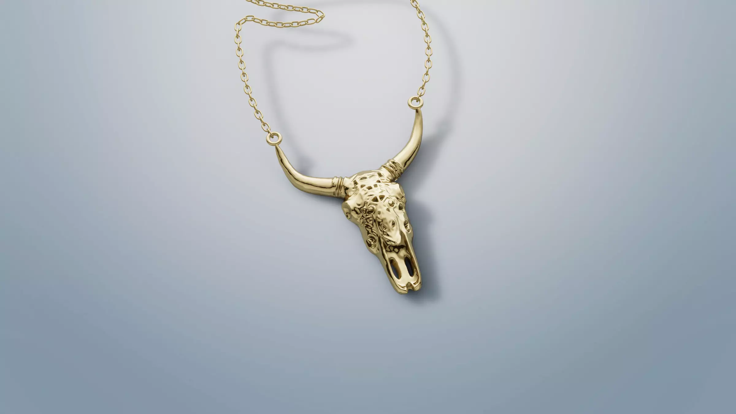 Southwest Longhorn Necklace 3D print model
