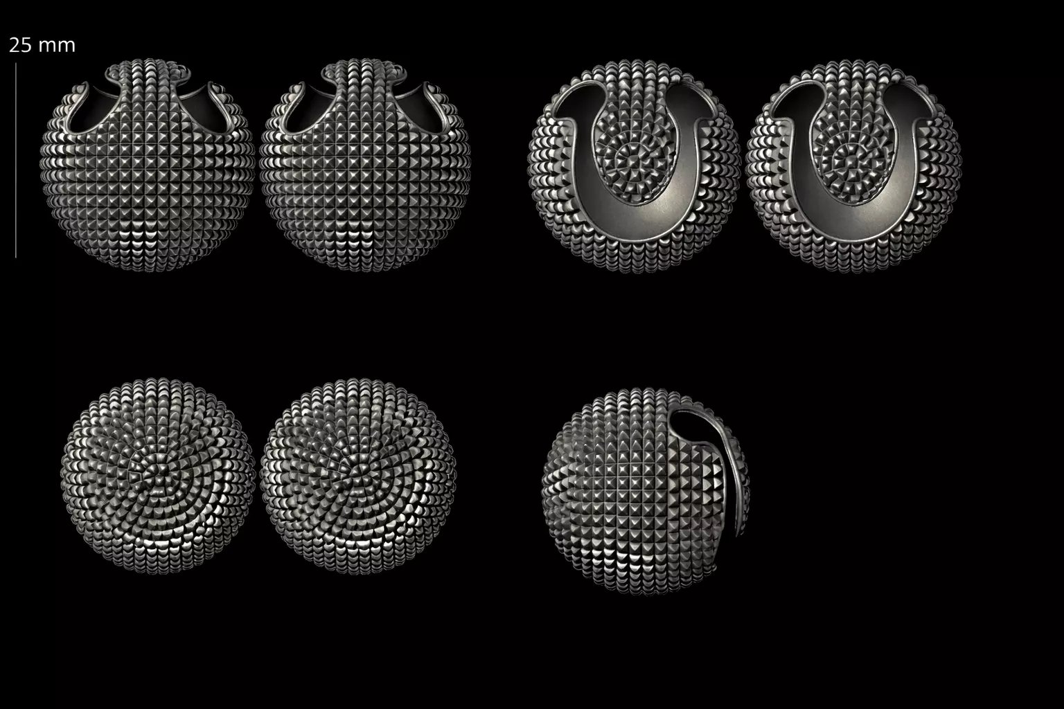 Earrings SPHERE Earrings Trending Earrings Lady Earrings 3D print model