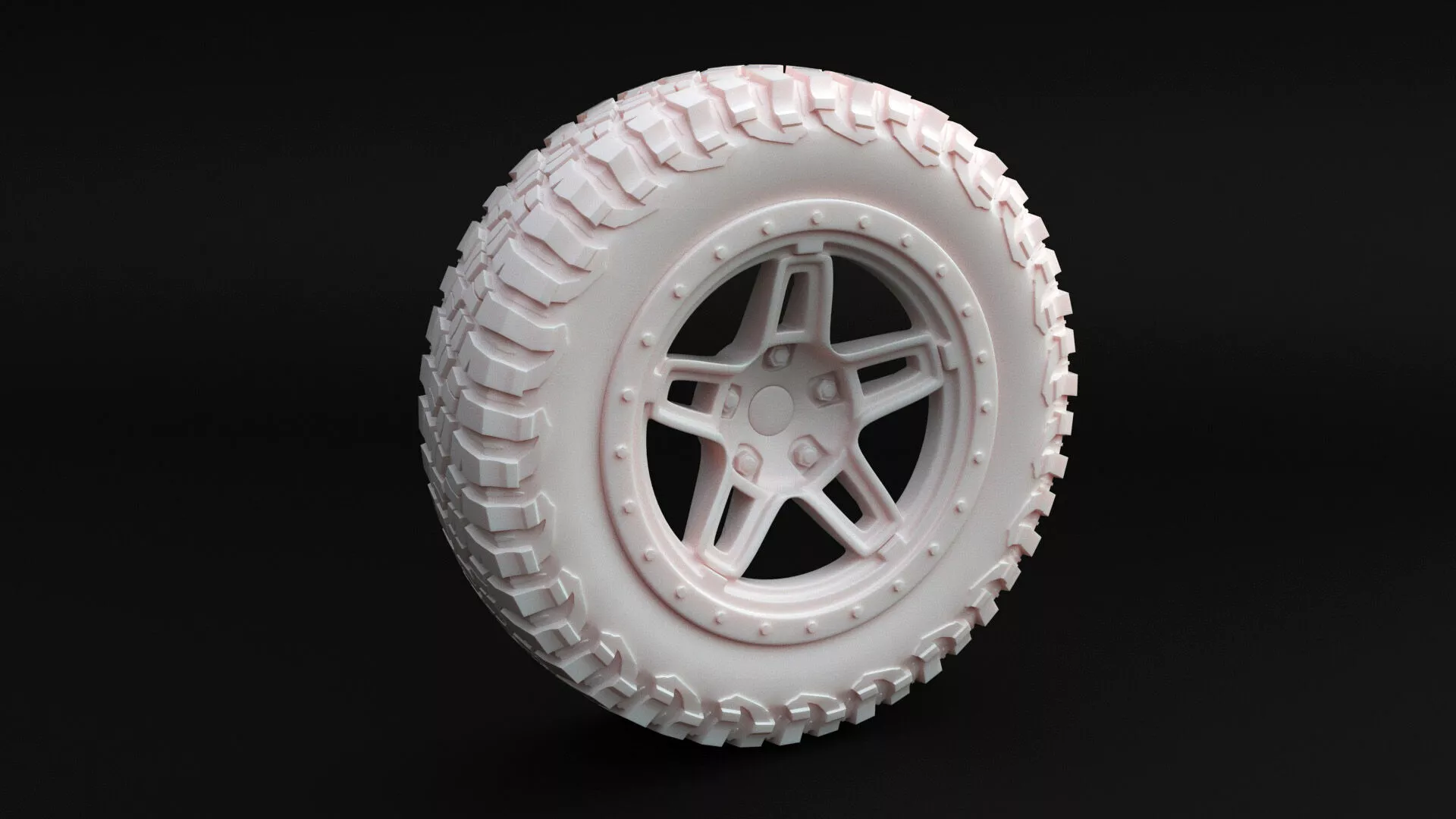 Ricochet Mudd wheel 3D print model