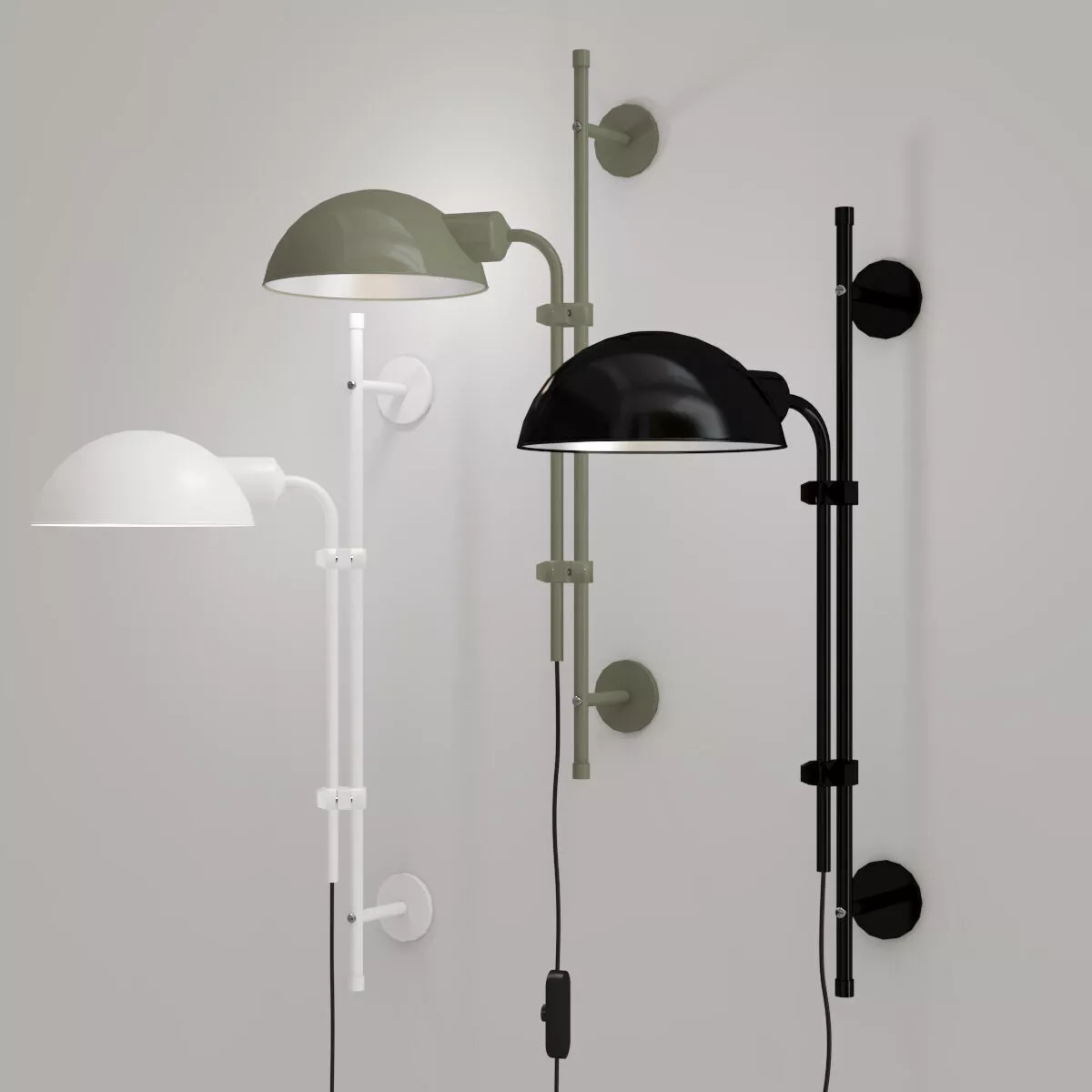 FUNICULI PLUG-IN WALL LIGHT 3D model