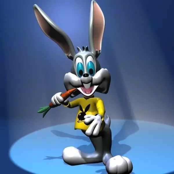 Cartoon Bunny RIGGED Low-poly 3D model
