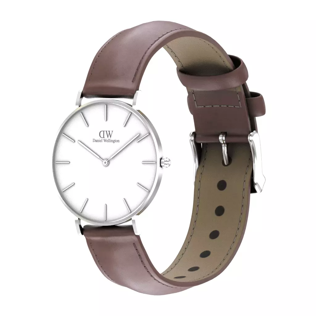 Daniel Wellington Petite Stmaves Silver Tone Low-poly 3D model