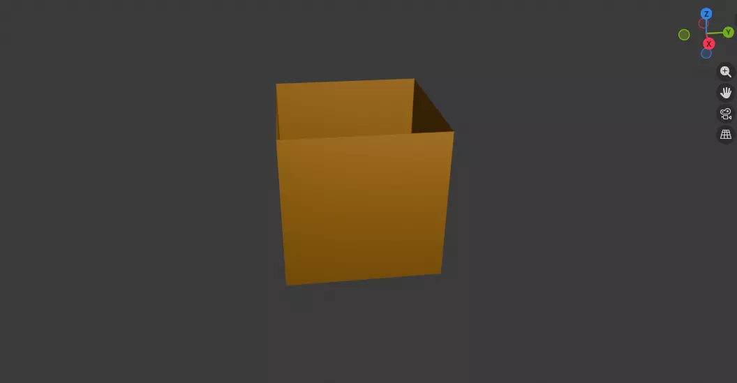 Plain Cardboard Box UV Unwrapped Blender 3D Background Prop 3D model