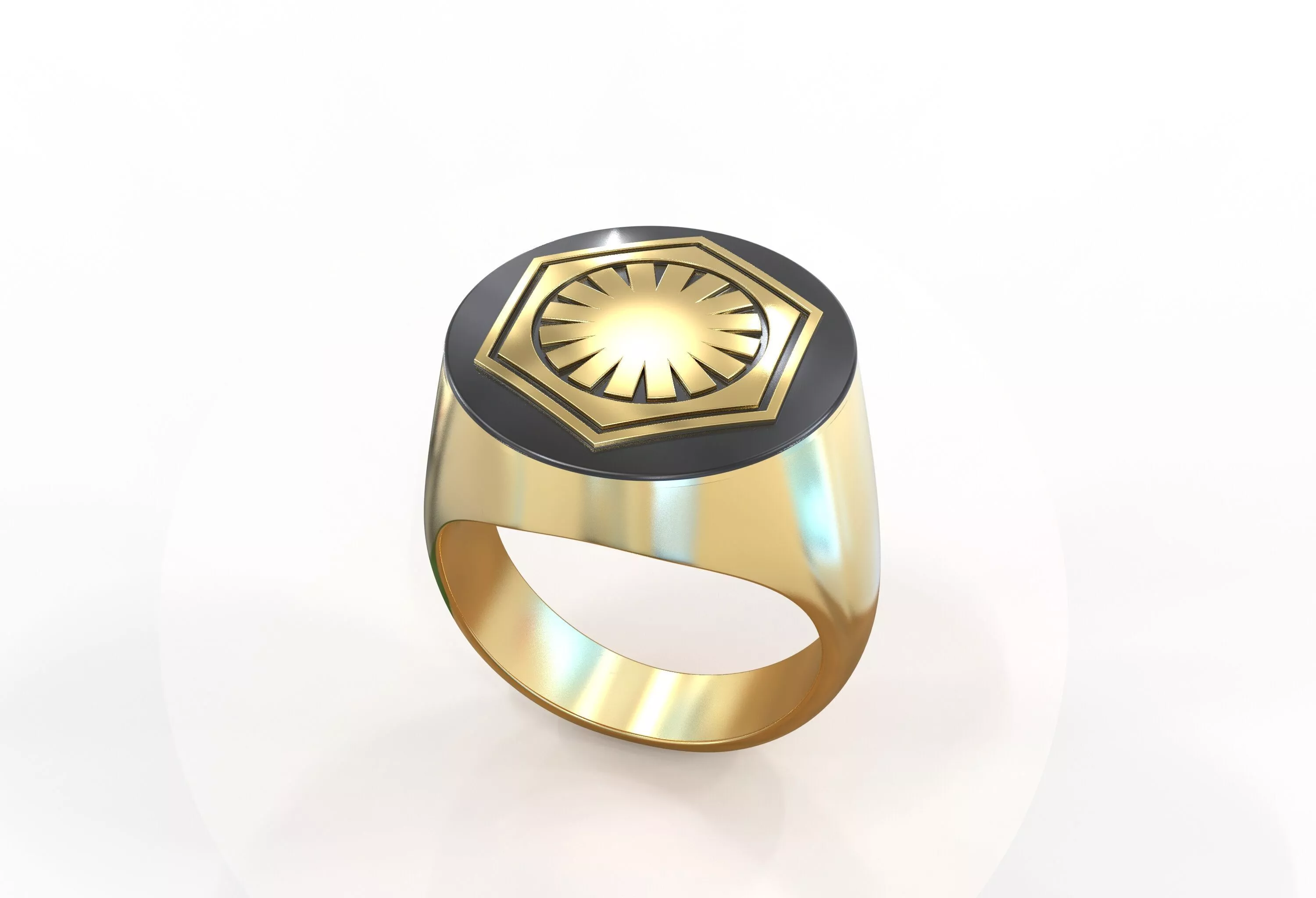Signet ring Star Wars First Order 3D print model
