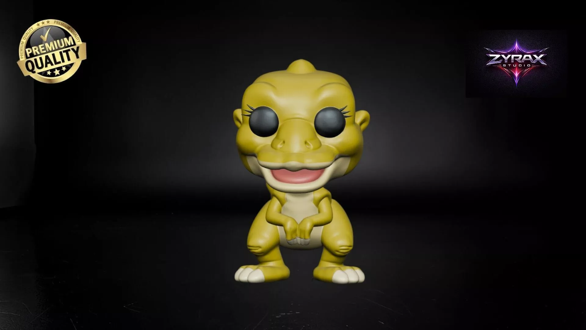 Ducky Funko STL The Land Before Time Figure Cute Dino 3D Print 3D print model