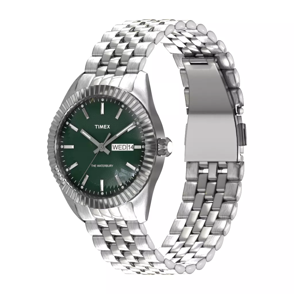 Timex Waterbury Legacy Stainless Steel Breen Low-poly 3D model