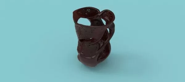 Abstract Sculptural Vase 3D print model