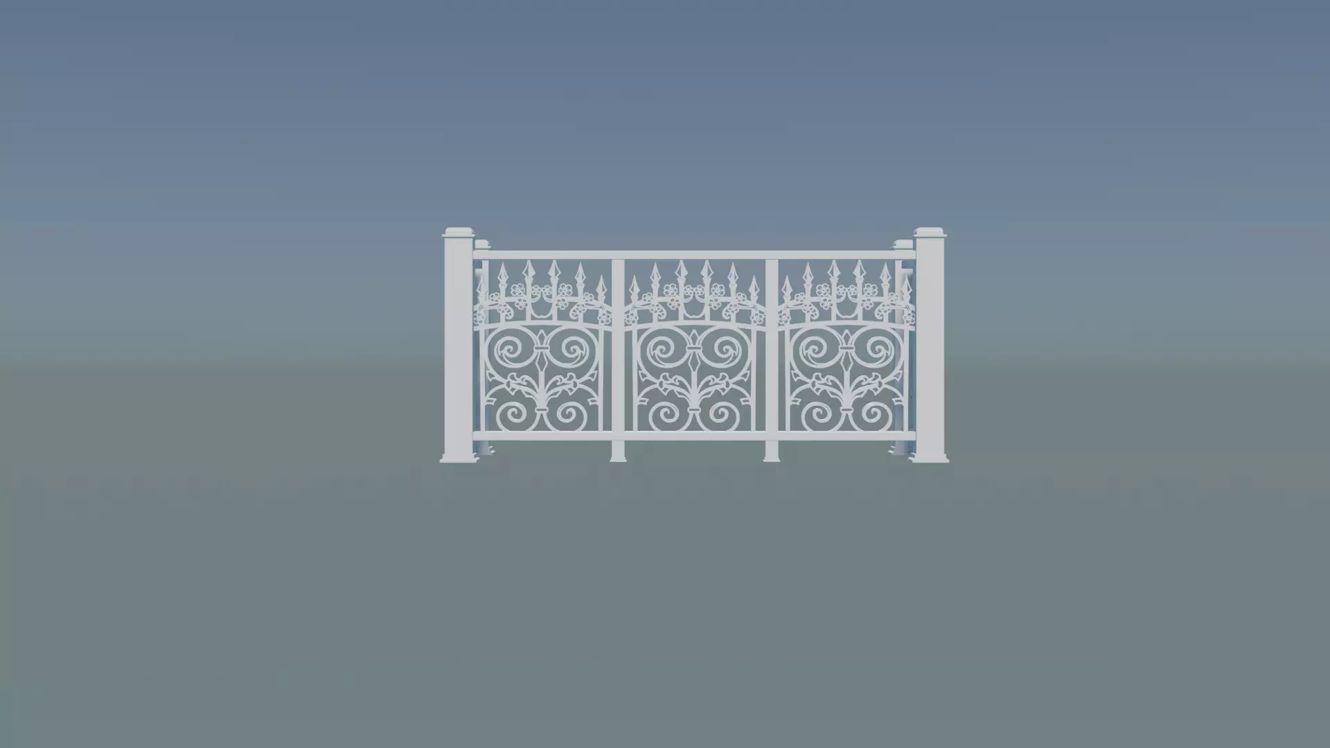 Railing Balcony 3D print model