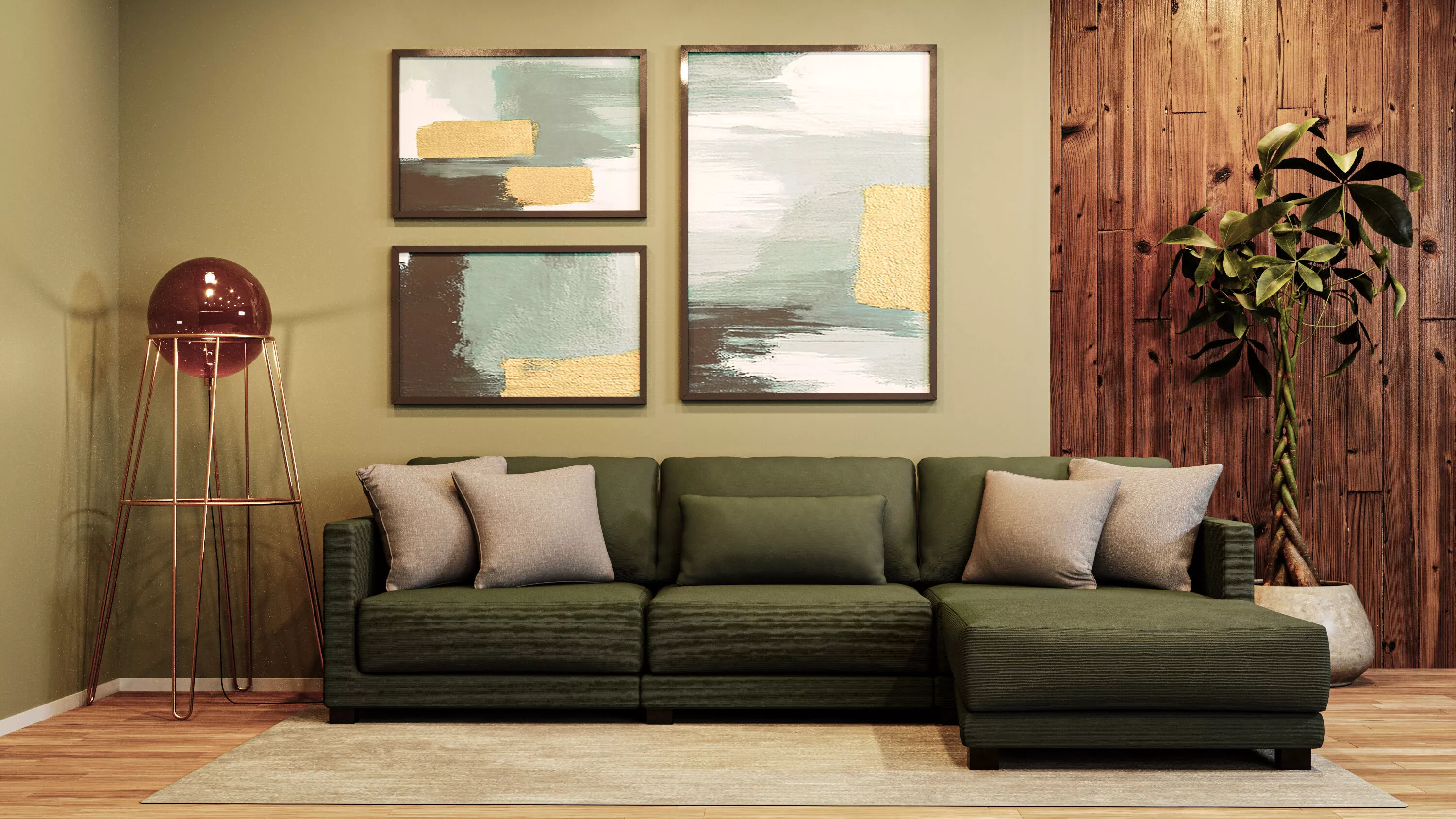 Modern Living Room 3D 3D model