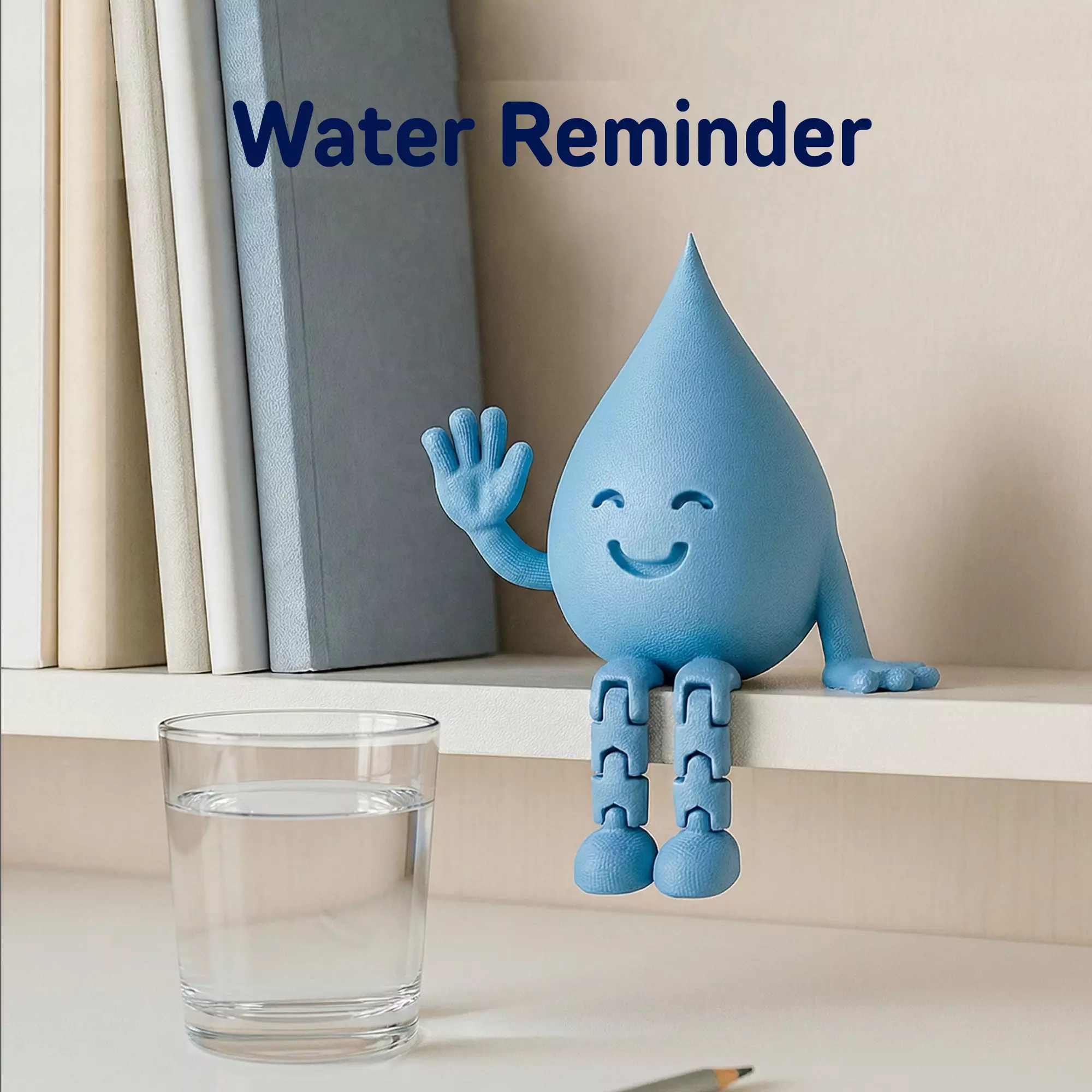 Water Reminder Figure 3D print model