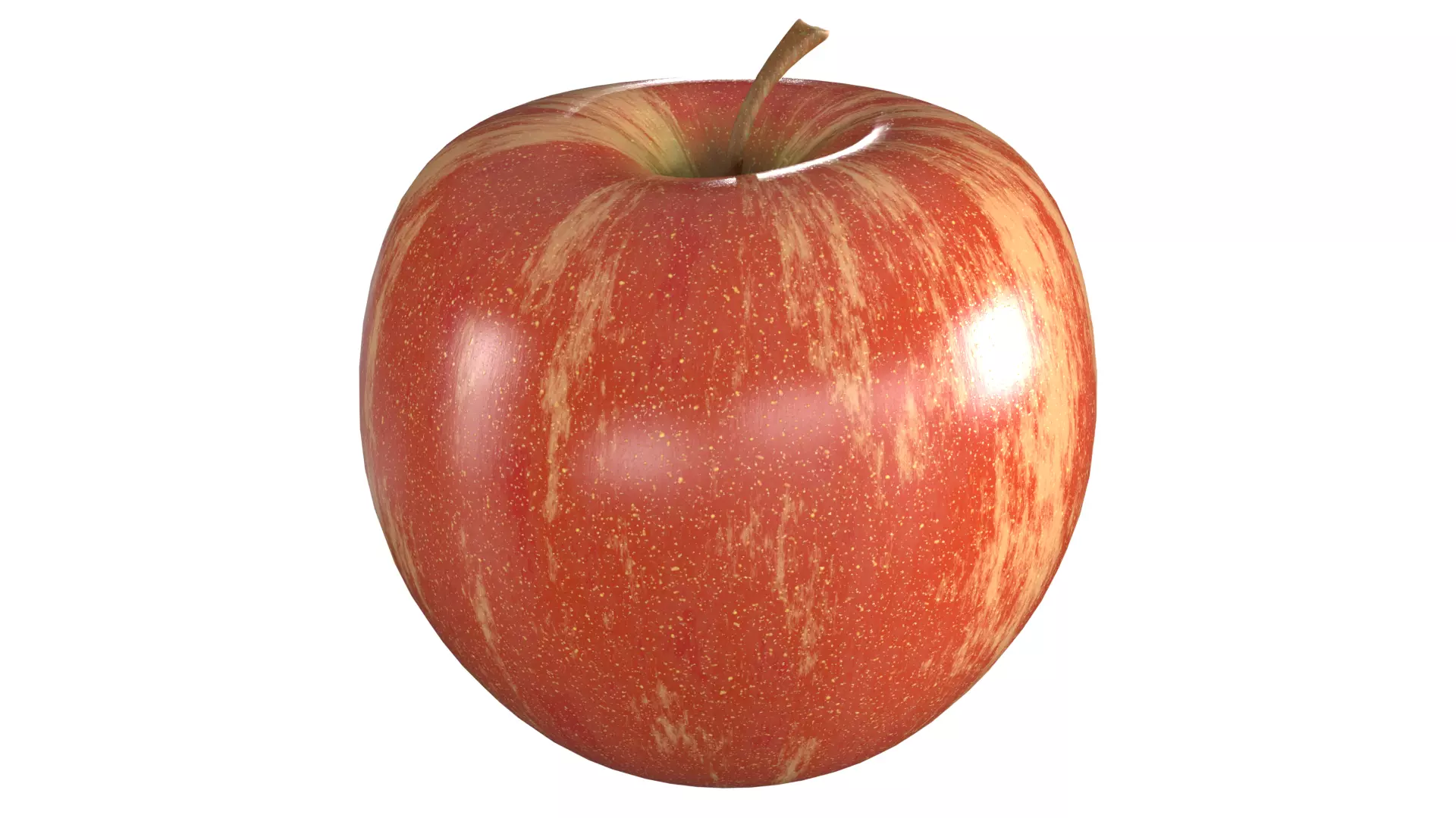 Apple Fruit PBR Low-poly 3D model