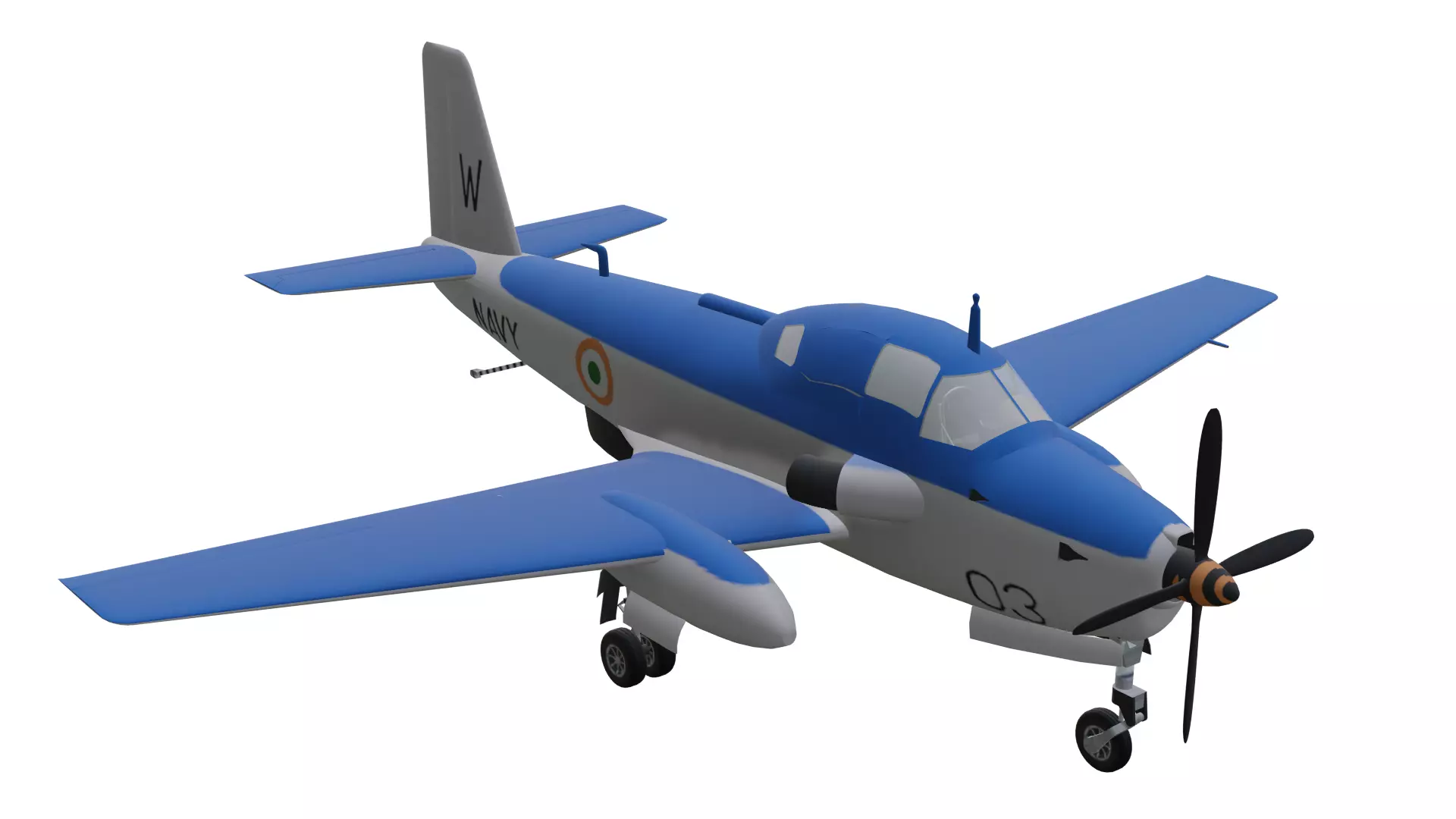 Breguet Br 1050 Alize Low-poly 3D model