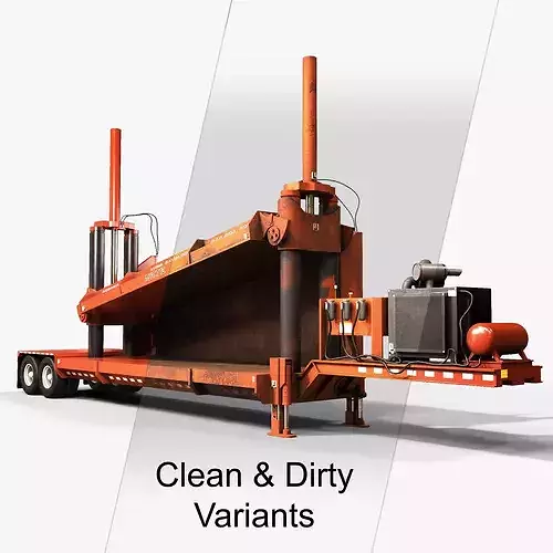 Impact V Car Crusher - PBR - Rigged - Textured with 2 types 3D model