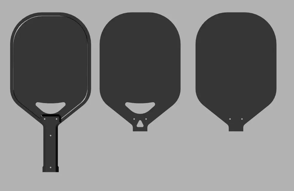 Pickleball Paddle STL File 3D print model