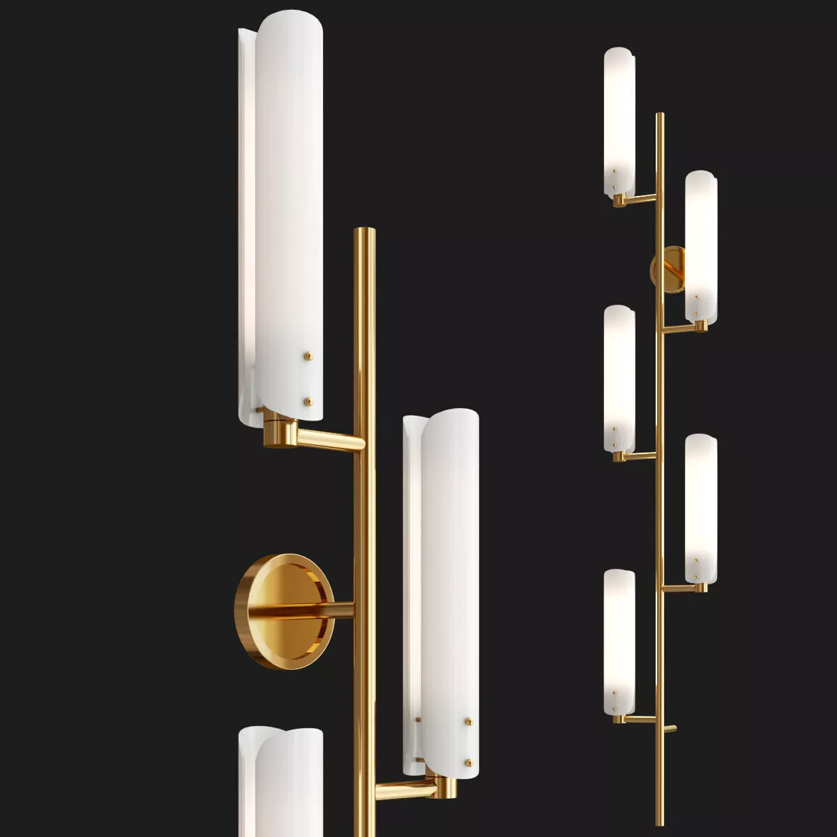 PLATIERE 5 LIGHT SCONCE Low-poly 3D model