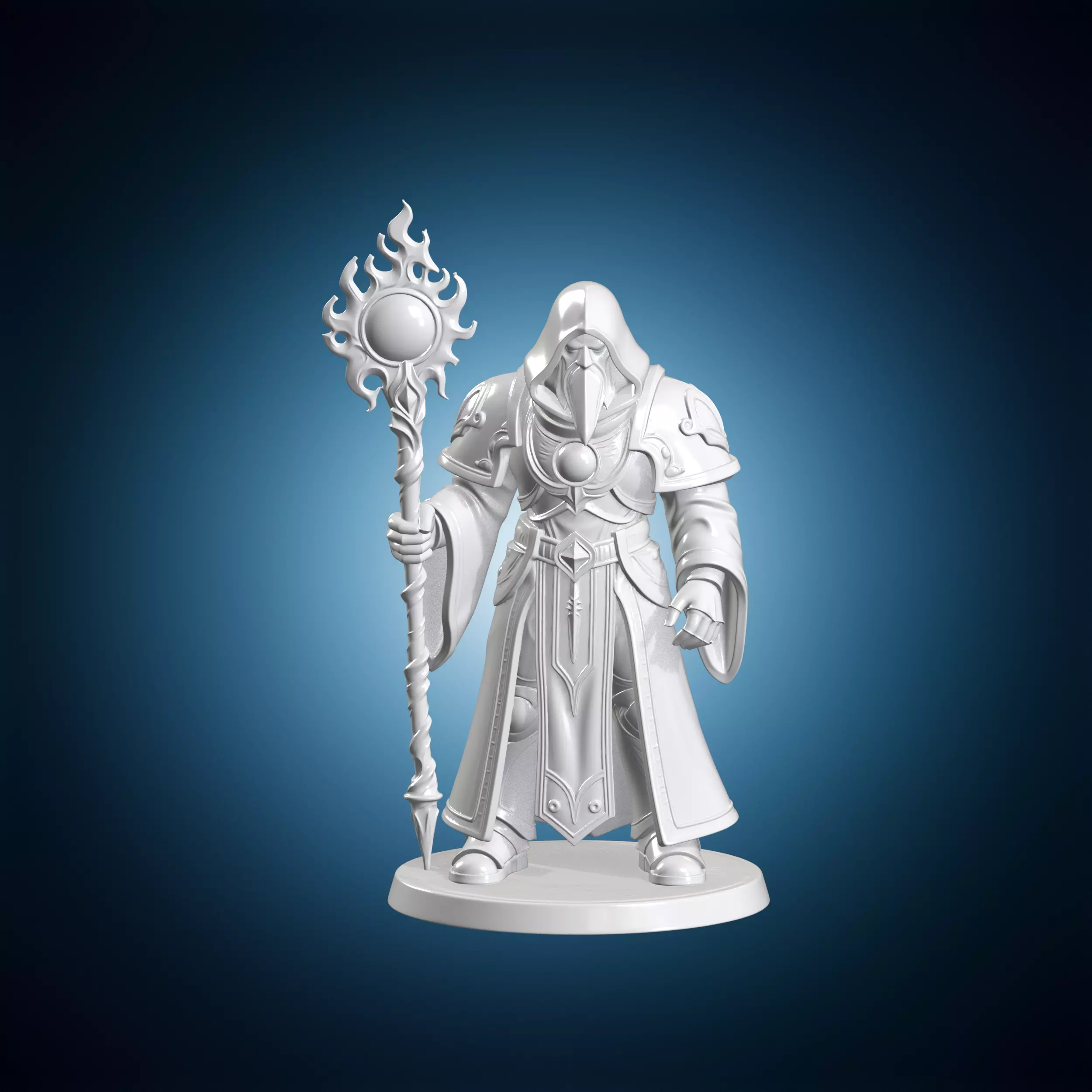 Psychic Space Marine Librarian Figurine 3D Print Model 3D print model