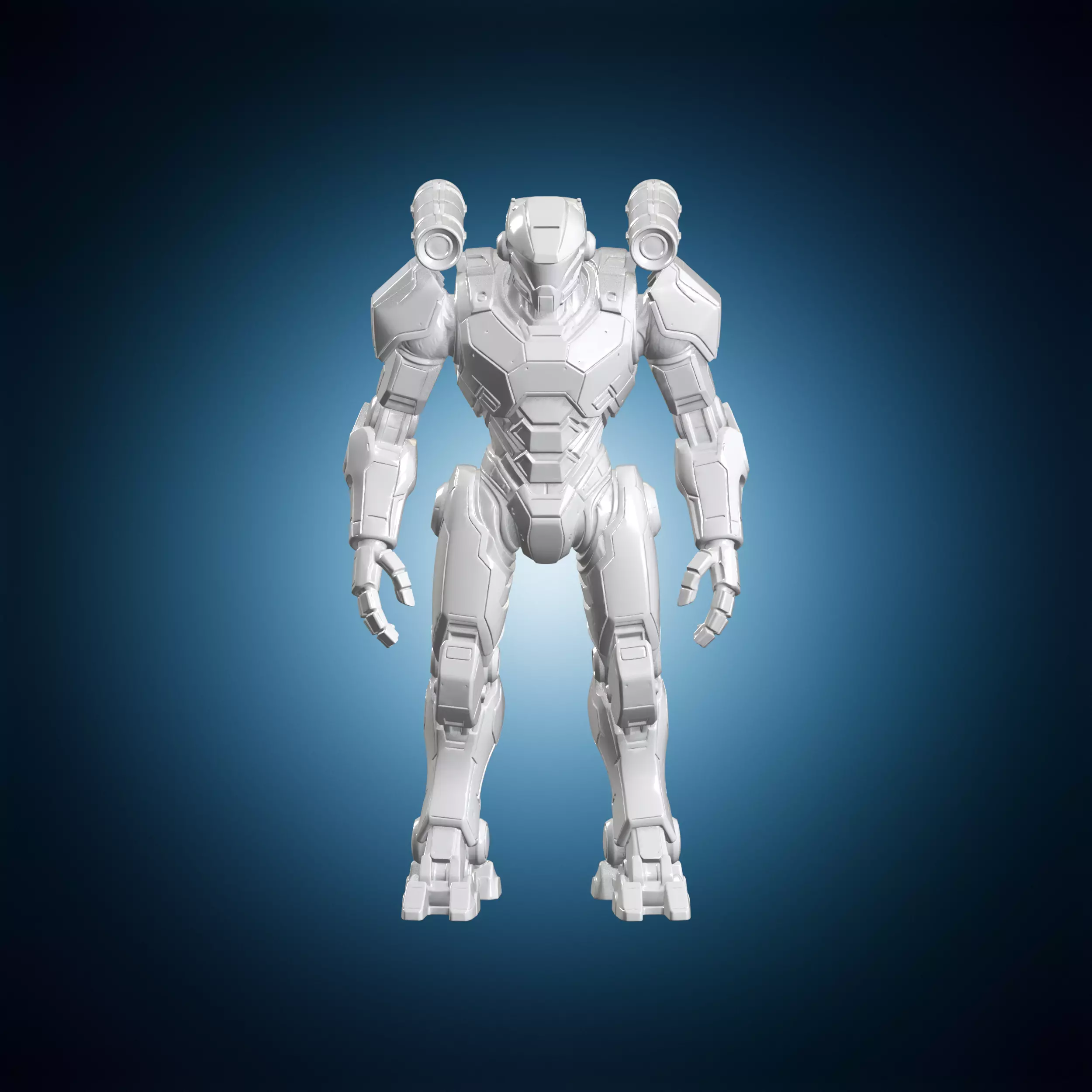 Tau Crisis Battlesuit Figurine 3D Print Model 3D print model