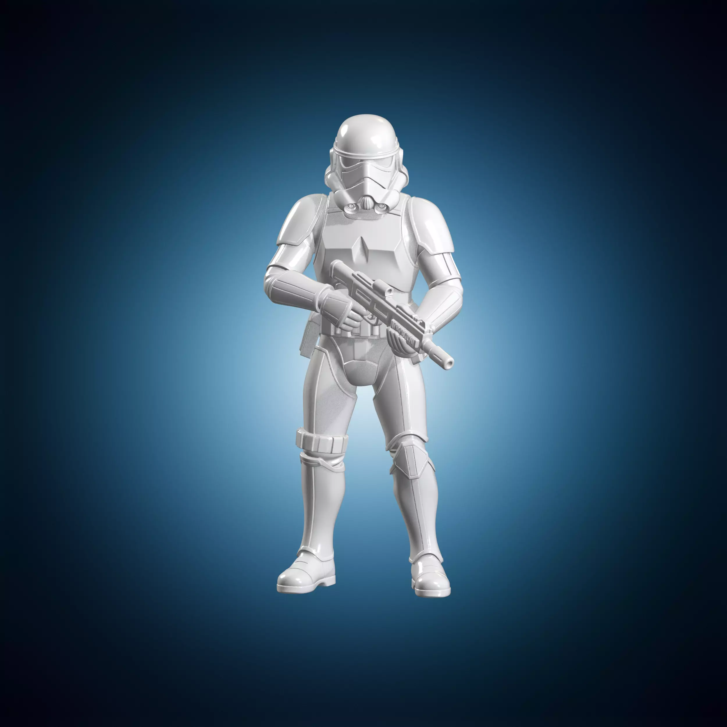 Imperial Guard Trooper Figurine 3D Print Model 3D print model