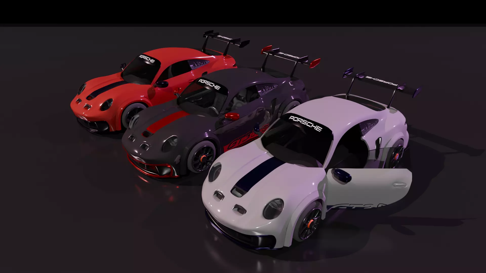 Porsche 911 Sports Car Coupe 3D model