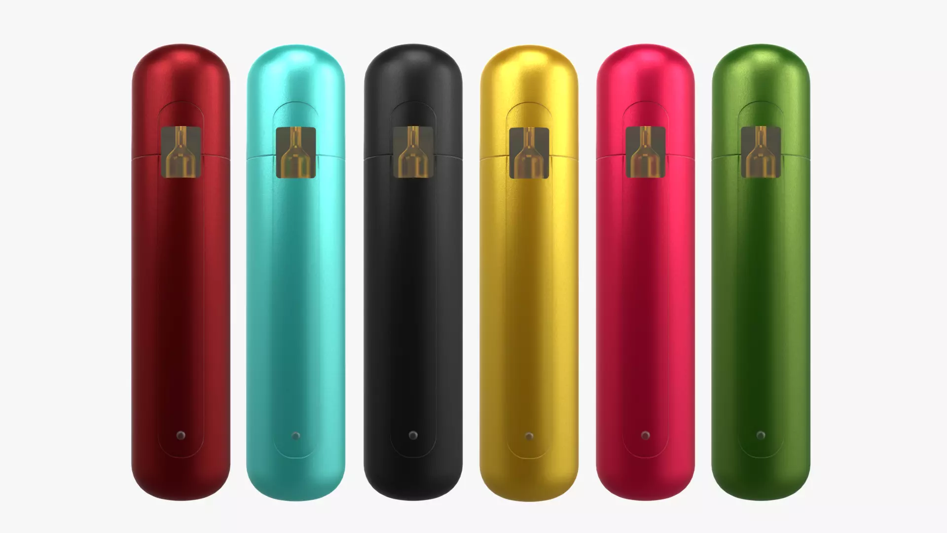 Minimalist Metallic Ecig Pens 3D model