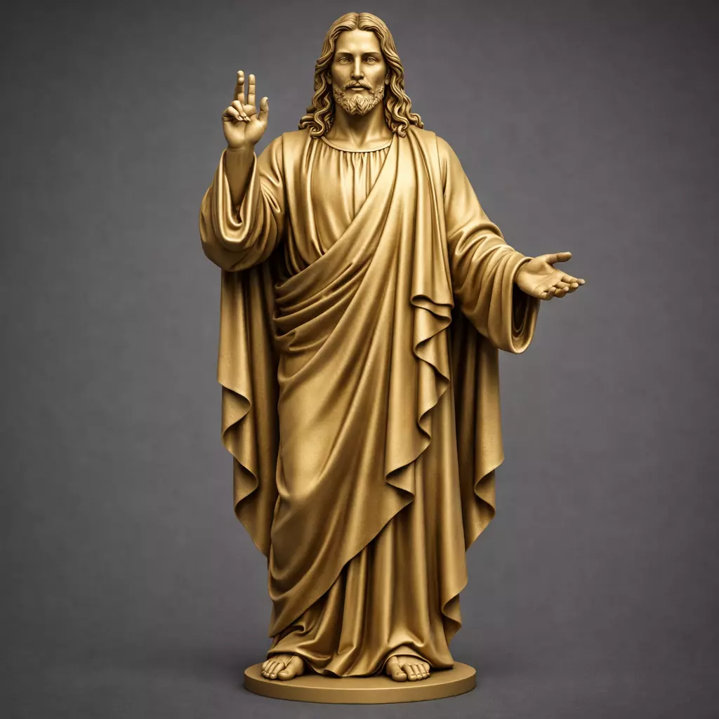 Jesus Standing Jesus Religious Jesus 3D print model