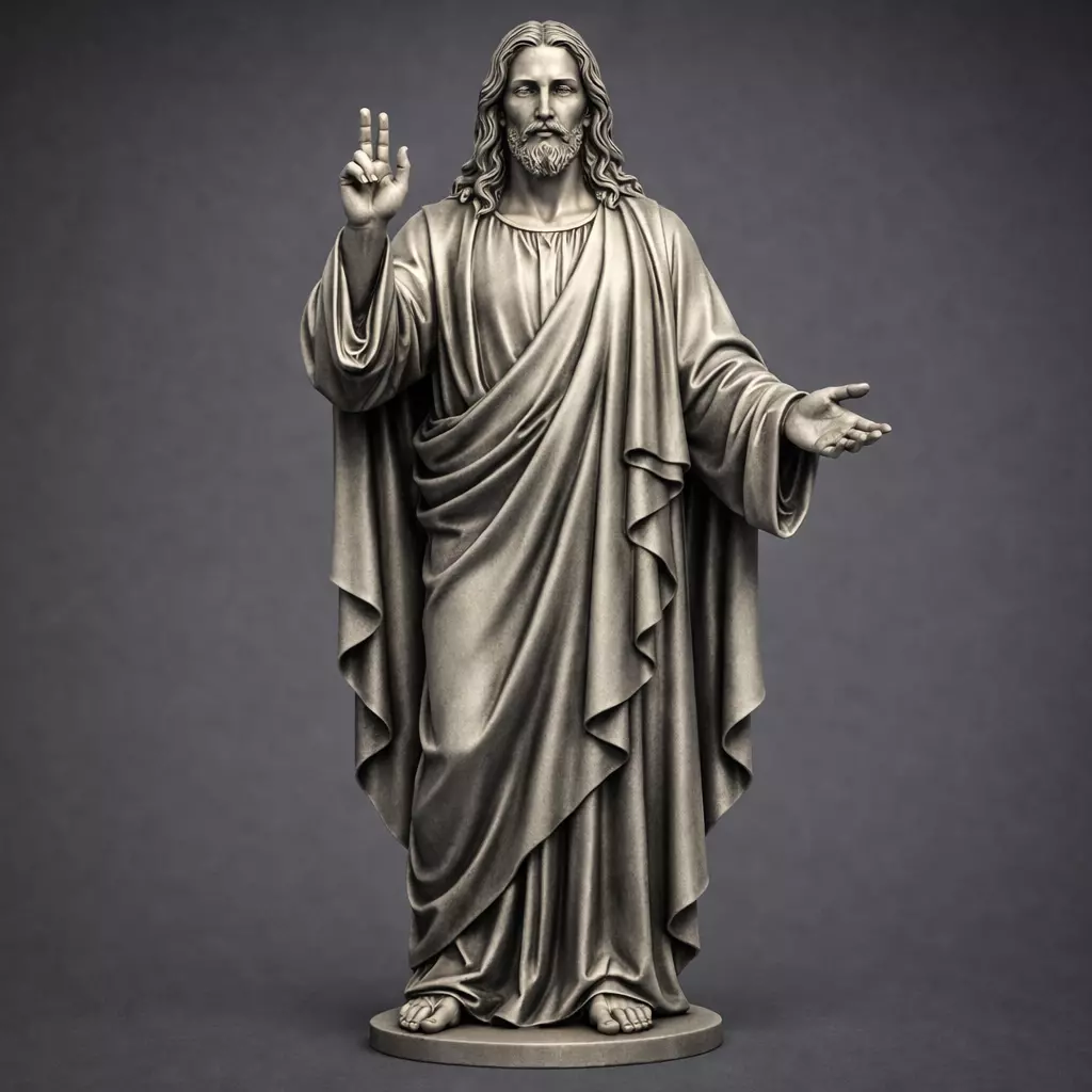Jesus Standing Jesus Religious Jesus 3D print model