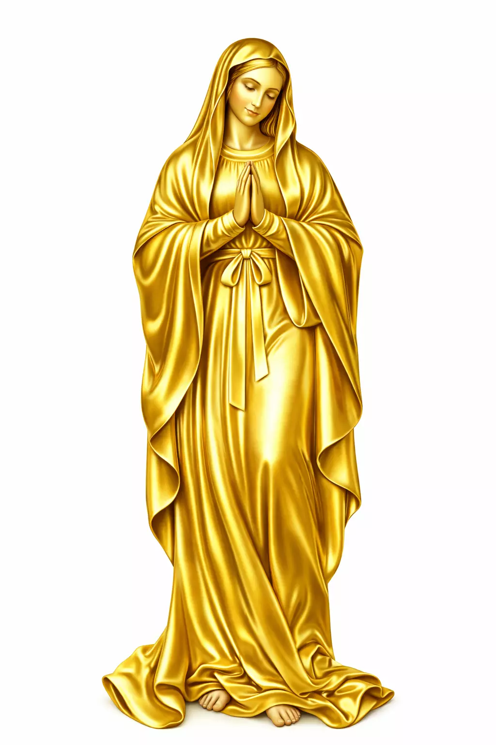 Mary Virgin Mary Statue Religious Sculpture Devotional Art 3D print model