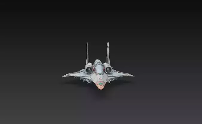 Sci-Fi Air Superiority Heavy Interceptor Fighter STL