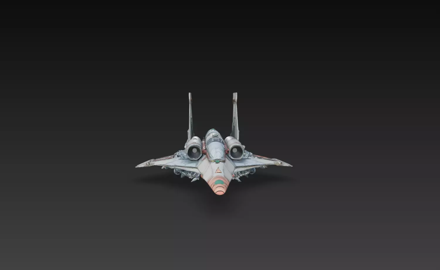 Sci-Fi Air Superiority Heavy Interceptor Fighter STL 3D print model