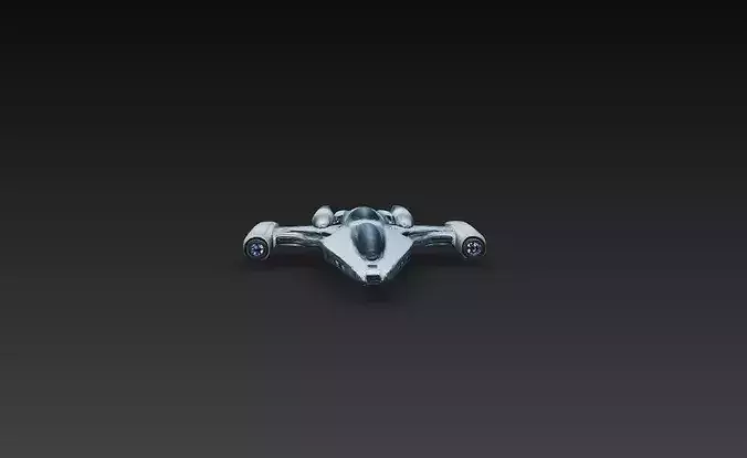 Sci-Fi Sleek Interceptor Scout Fighter 3D Print STL