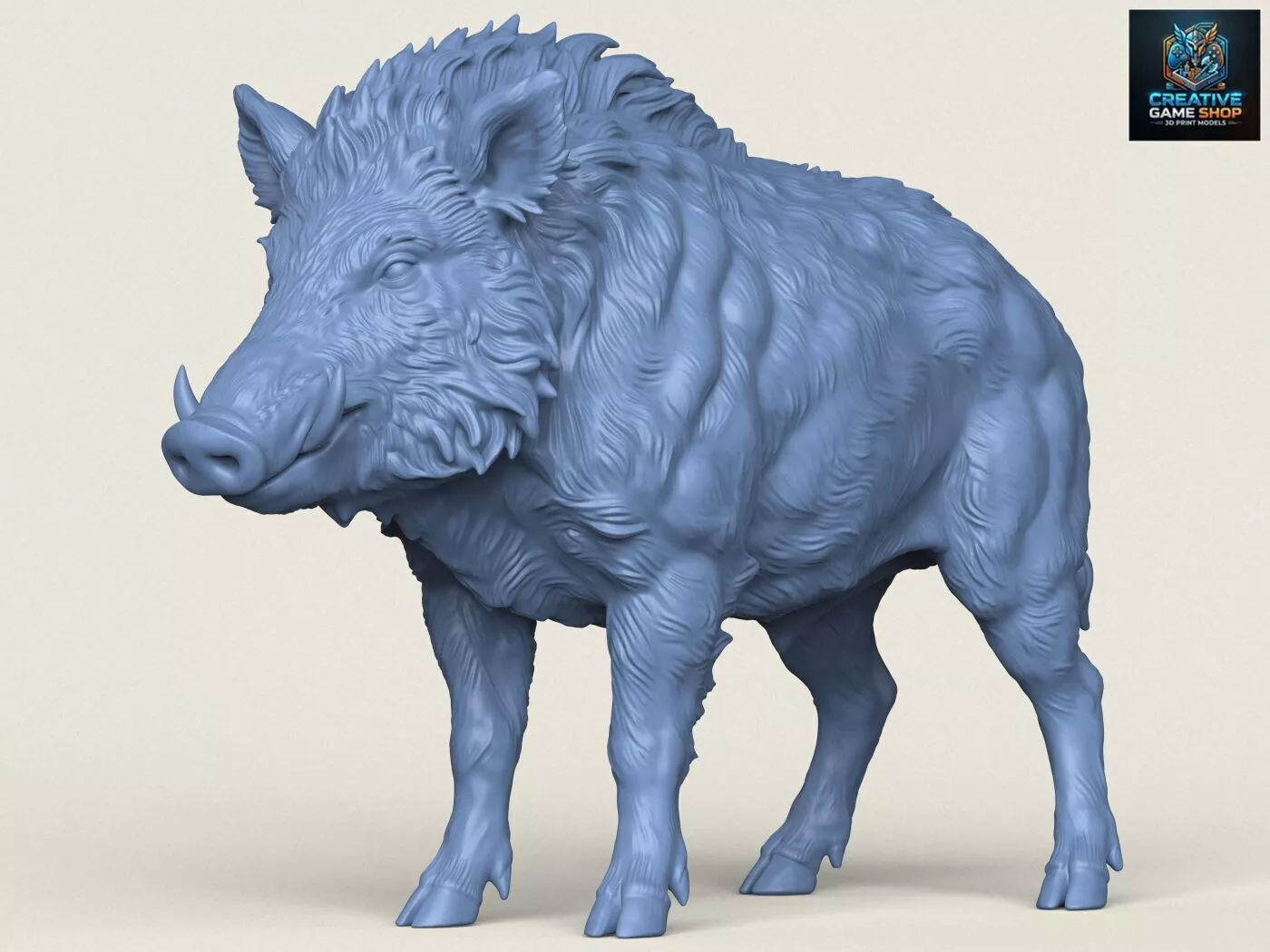 Wild Boar 3D print model