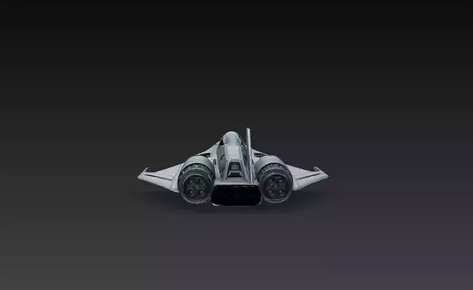 Sci-Fi Missile Strike Fighter Assault Aircraft STL
