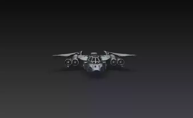 Sci-Fi Heavy Bomber Strike Aircraft 3D Print STL