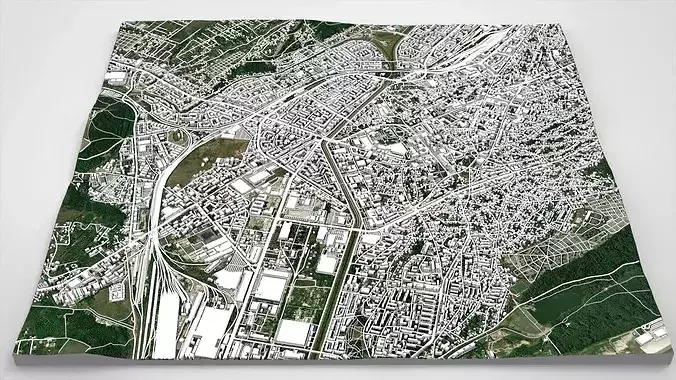 Cityscape Iasi Romania 3D model 2