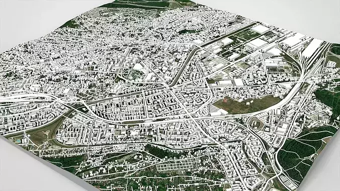 Cityscape Iasi Romania 3D model 6