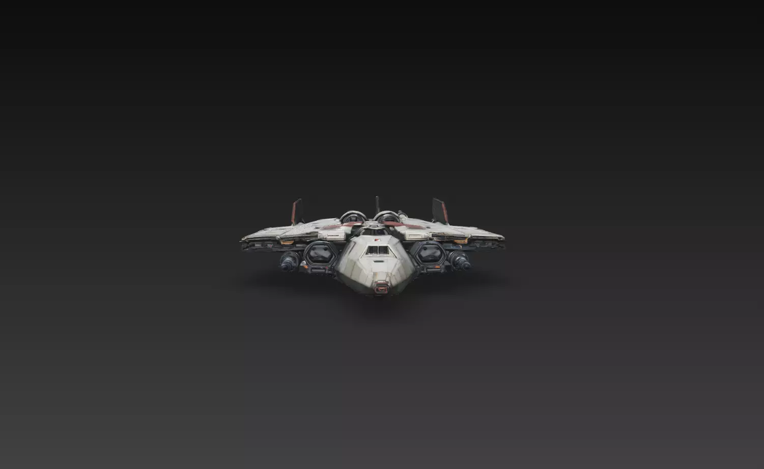 Sci-Fi Armored Assault Transport Gunship 3D Print STL 3D print model