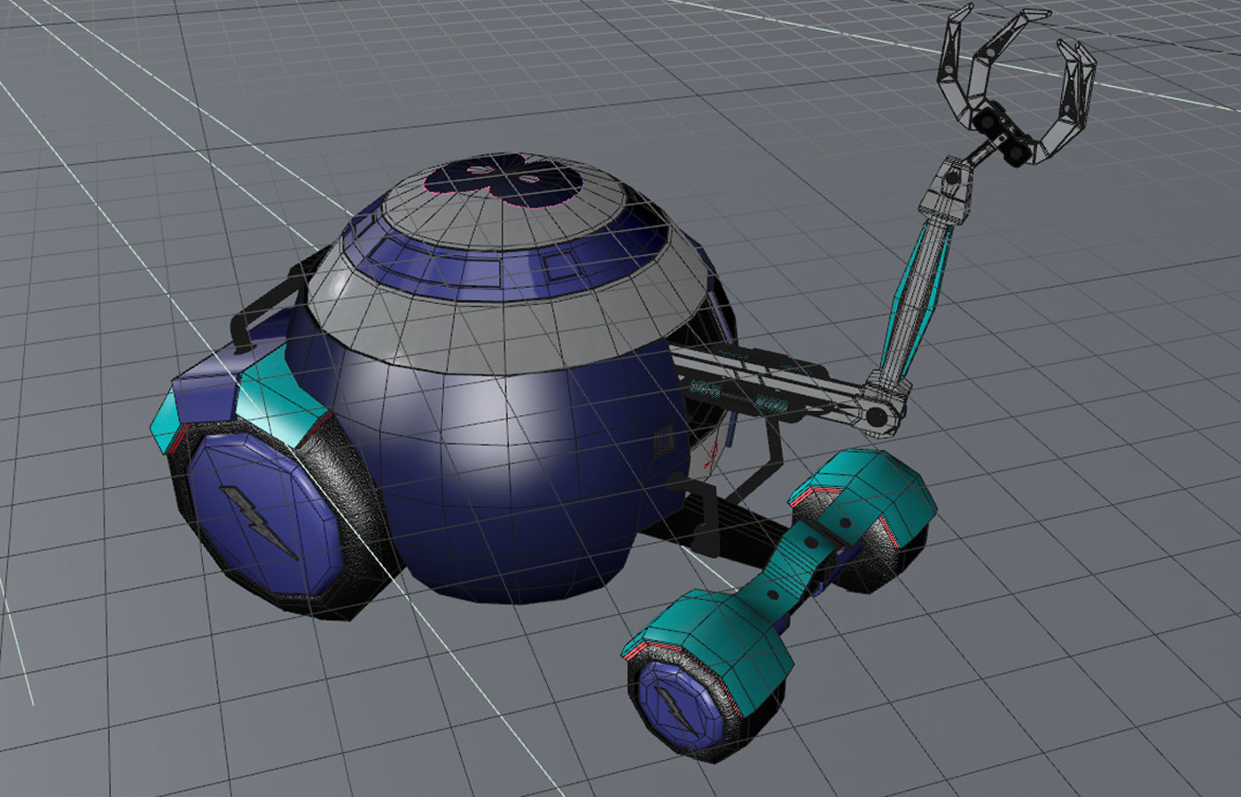 Grappler Robot 3D model_3