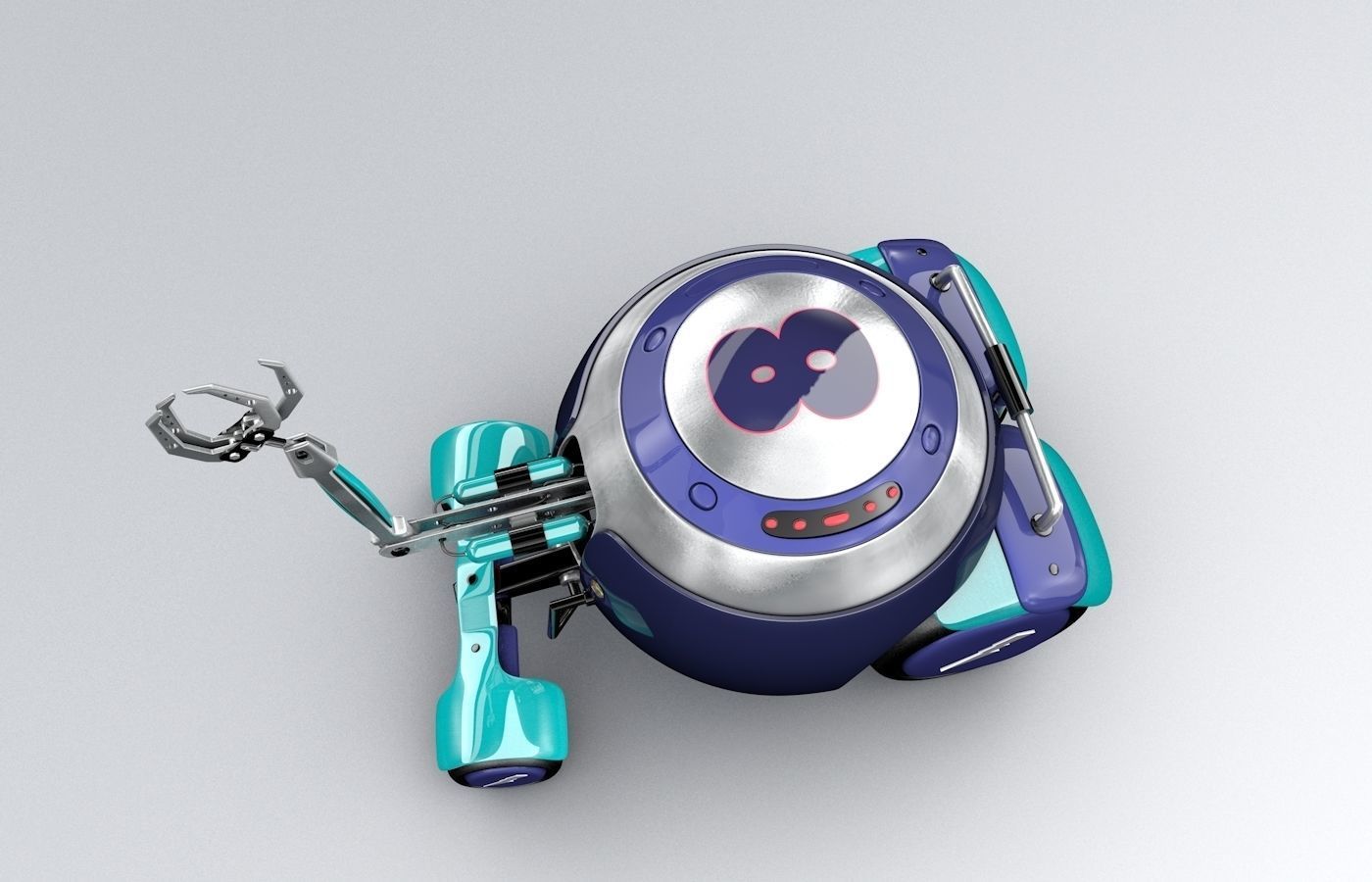 Grappler Robot 3D model_1