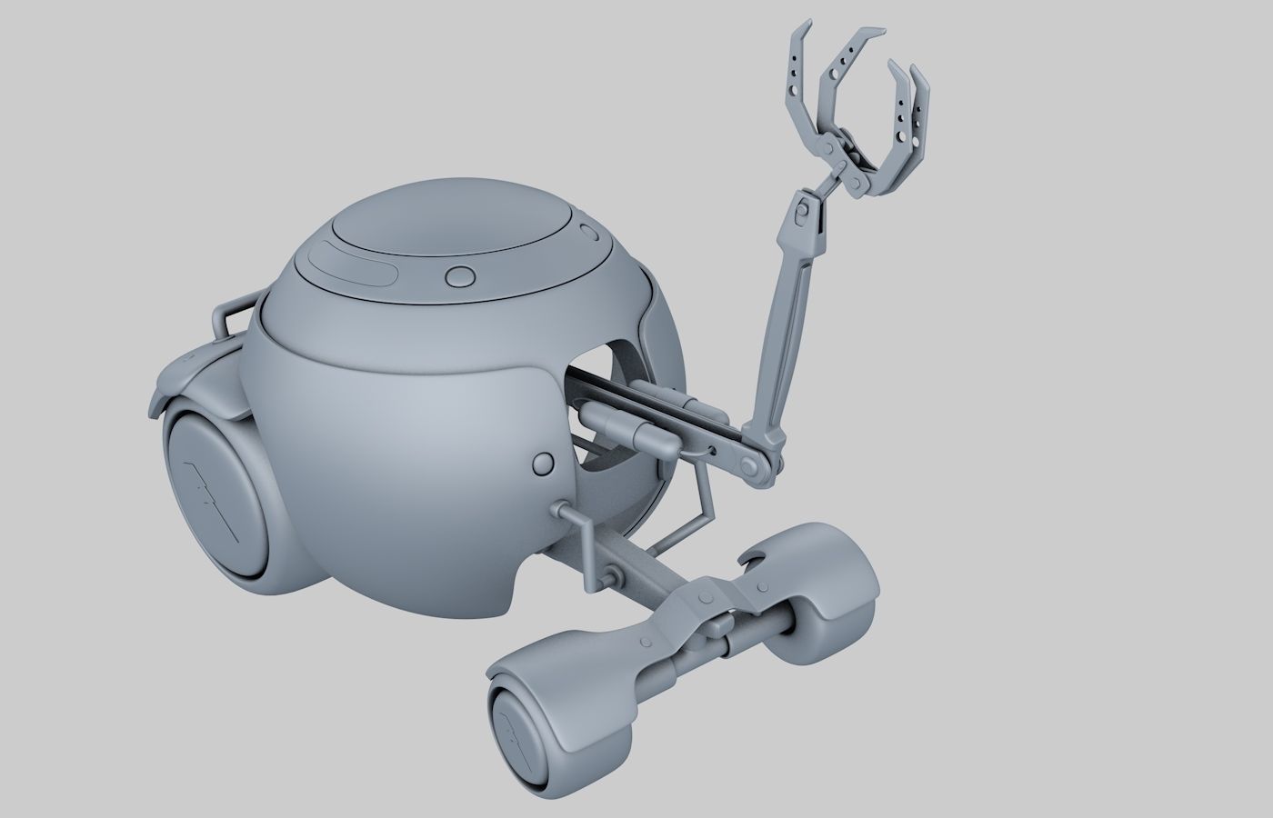 Grappler Robot 3D model_4