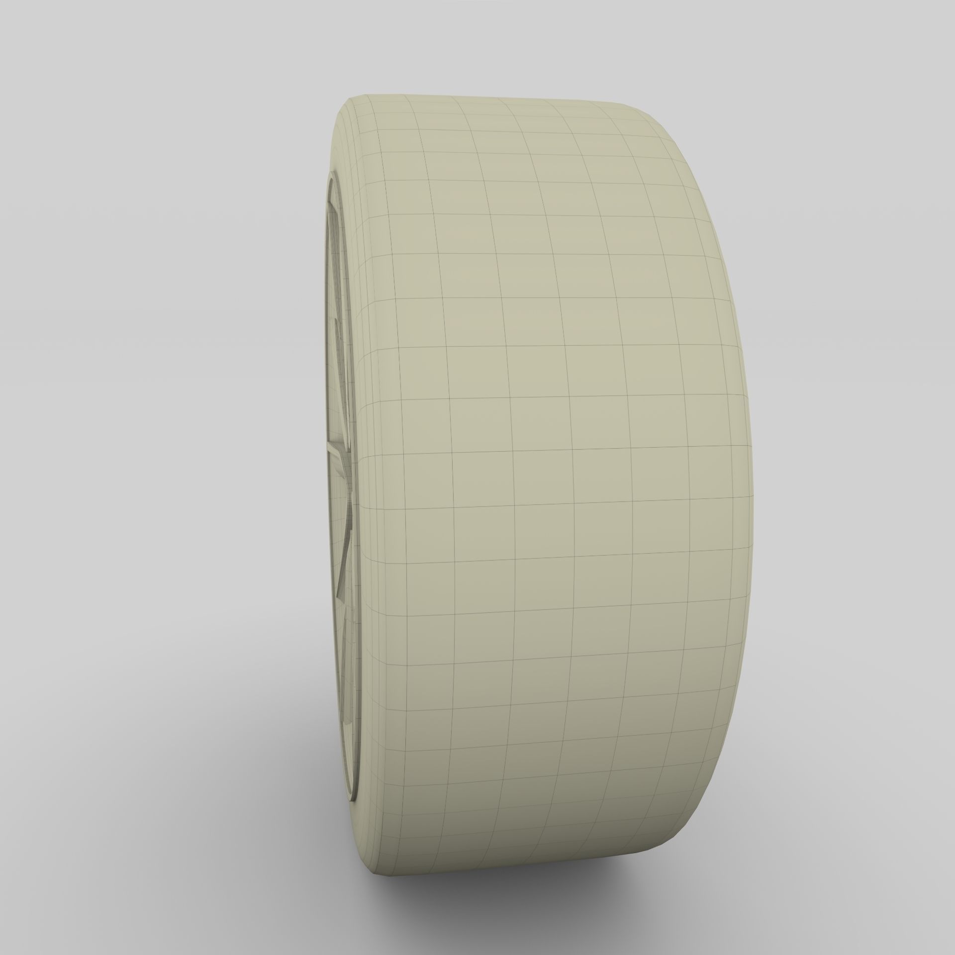 Tesla Model 3 Rim Low-poly 3D model_16