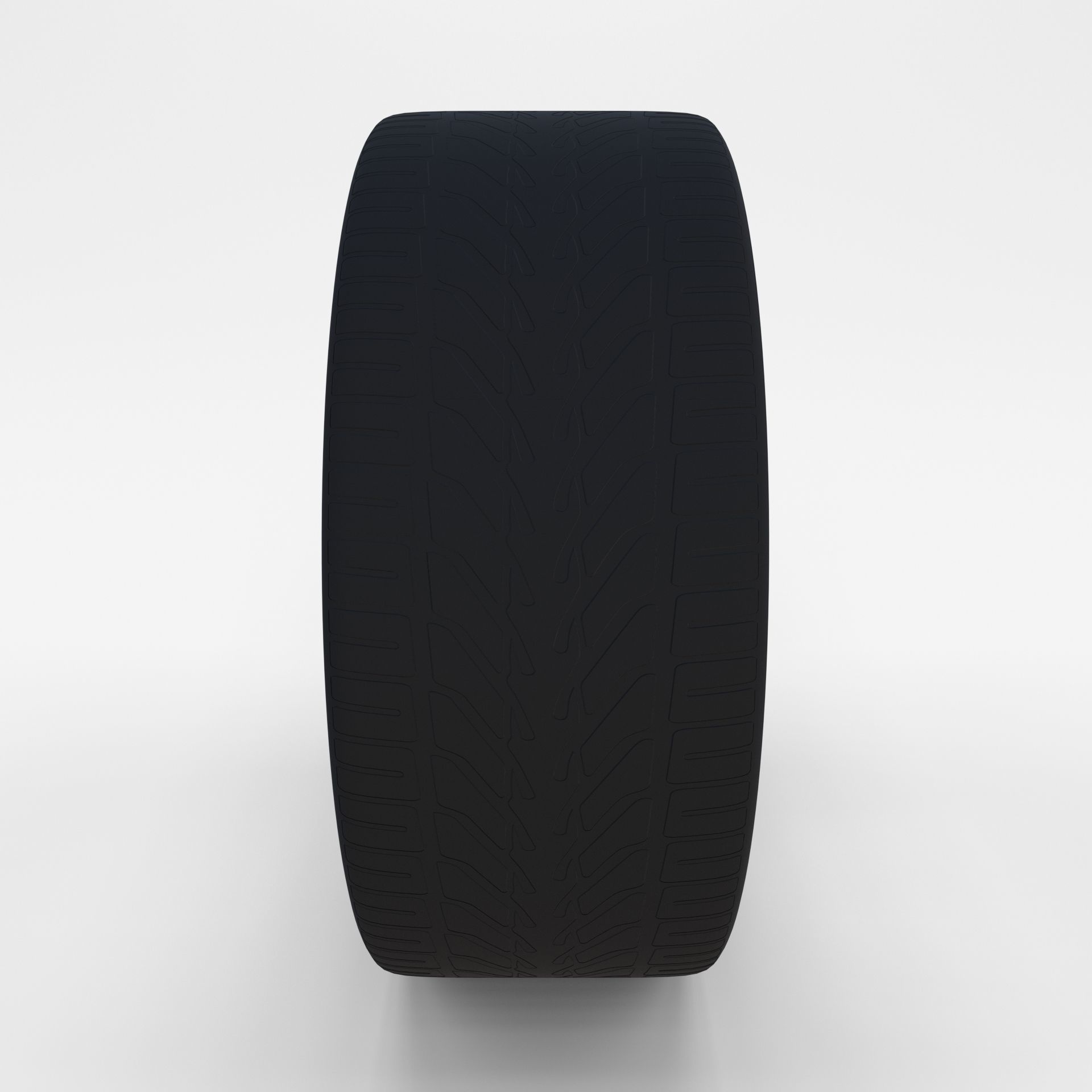 Tesla Model 3 Rim Low-poly 3D model_8