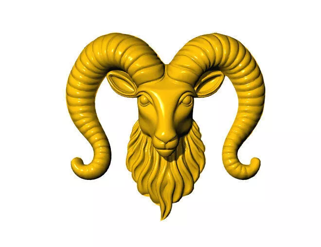 goat face Free 3D print model