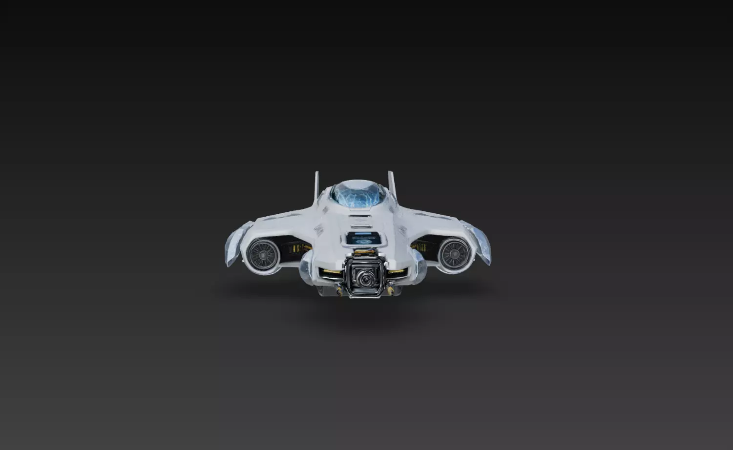 Sci-Fi Interceptor Fighter Spacecraft 3D Print STL 3D print model