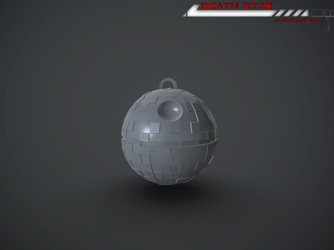 Death Star Christmas Ball 3D print model