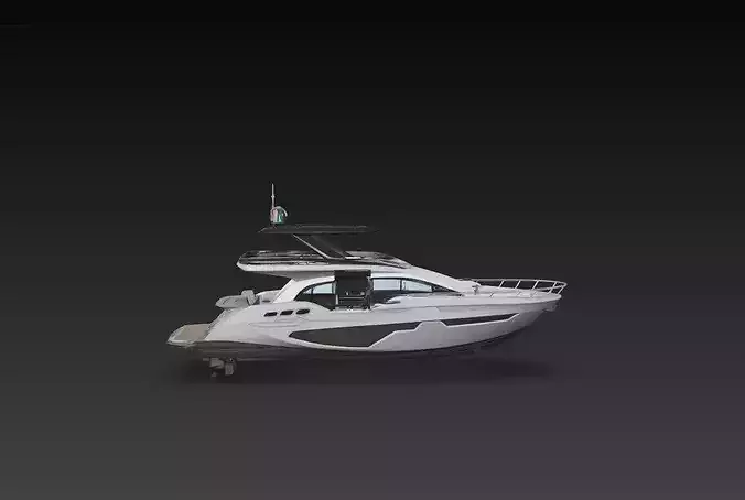 Modern Luxury Yacht Superyacht Boat 3D Print STL
