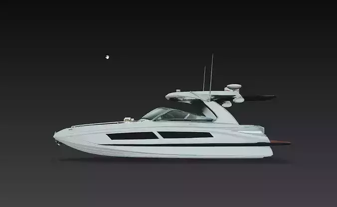 Luxury Yacht Boat Model Modern Speed Boat 3D Print STL
