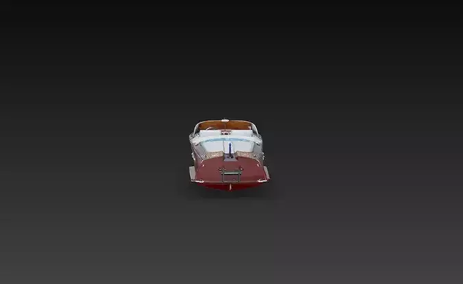 Classic Wooden Speed Boat Luxury Yacht 3D Print STL