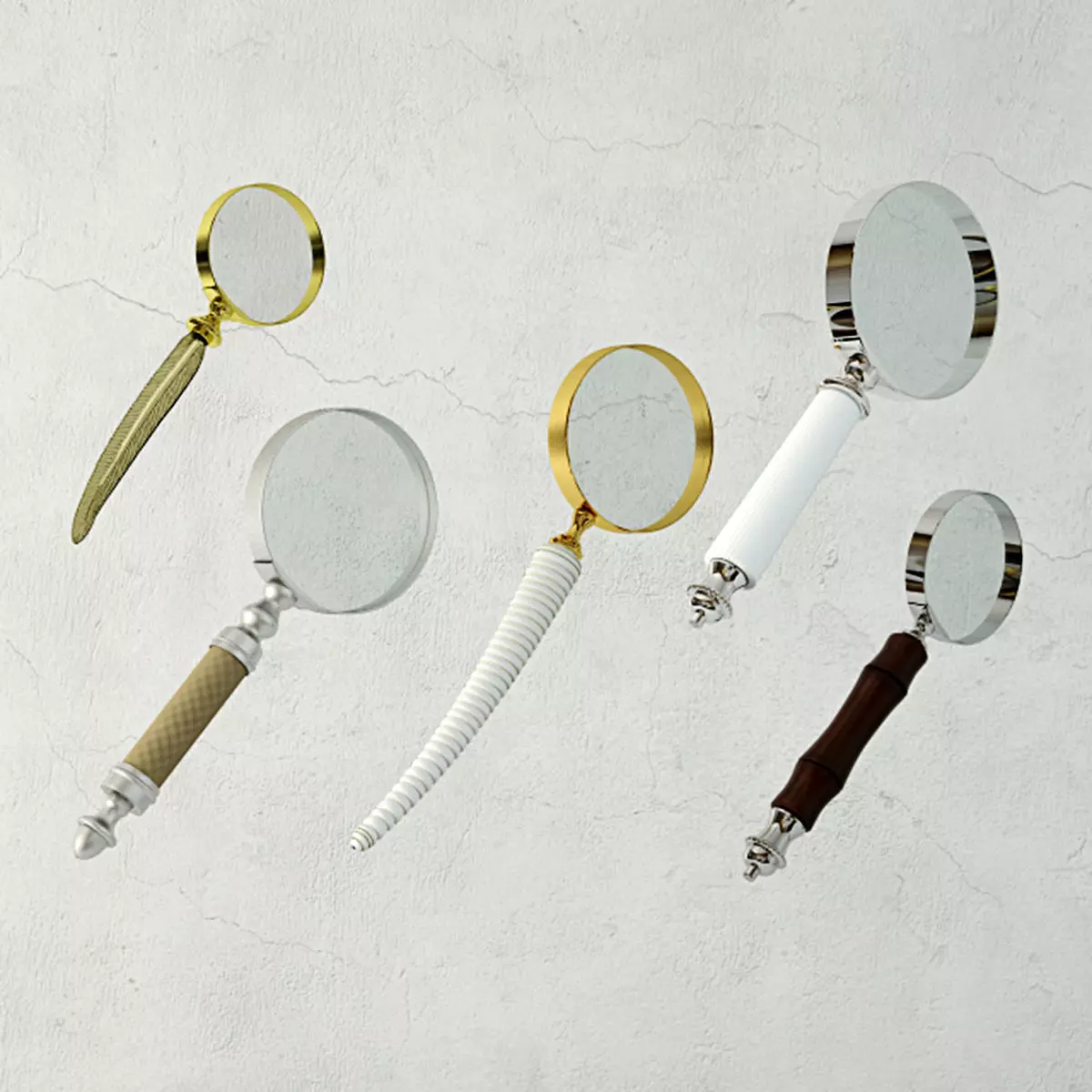 Decorative Magnifying Glasses by ZARA HOME 3D model_0