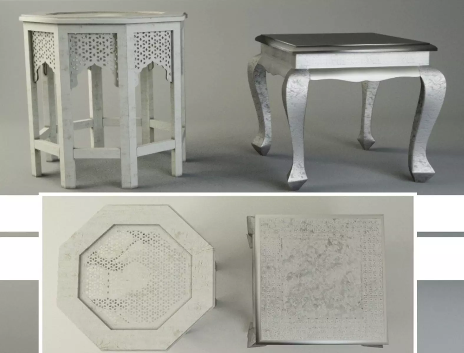 Ethnic Tables by ZARA HOME 3D model_0